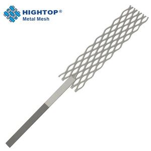 Micron Diamant Gat Strech Ti Sheet Zuiver <span class=keywords><strong>Titanium</strong></span> Strekmetaal Gaas Voor Elektrolyse Anodes - Product Image 2