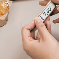 Cadre d'affichage de prix en acier inoxydable avec insertion de carte en papier, support de carte de prix manuscrit pour restaurant, café