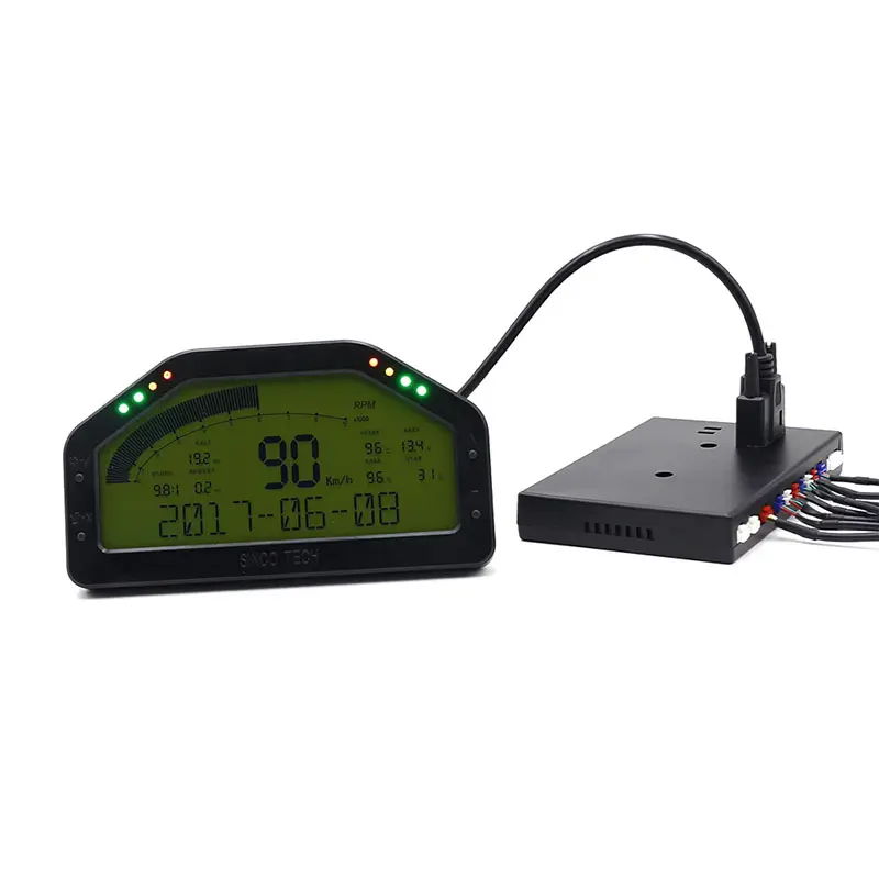 908 Auto Digitale ras dash, multifunctionele Gauge Sensor Kit Aansluiten Draad racing dashboard display