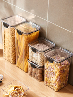 1. Boîtes de rangement en plastique pour animaux de compagnie, accessoires de cuisine, ensembles de boîtes de conservation alimentaire, accessoires de rangement en boîte