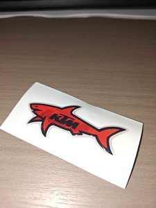 Nouveau 2026 Blnieece Autocollant Requin Tendance pour Réfrigérateur, Décorations 3D Étanche, Autocollants Requin, Autocollant Requin CP Company - Product Image 5