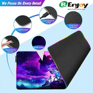 Tapis de souris de jeu imprimé 11 modes de lumière LED RVB imperméable et doux XXL <span class=keywords><strong>Gamer</strong></span> grand en stock - Product Image 4