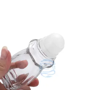 Conteneurs et emballage cosmétiques, rouleau de déodorant sur emballage de déodorant bouteille en verre 50ml
