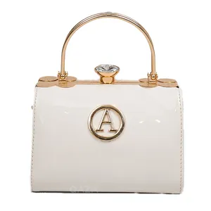 Jiali QAZA Patent leather mini designer handbags for ladies fermoir sac a main bags for women 2023 new luxury handbags