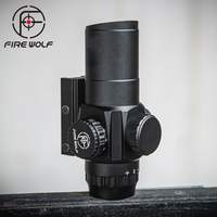 Lunette de visée FIRE WOLF F 3x30 à grossissement fixe, réticule rouge illuminé, optique à lentilles multicouches
