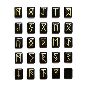 Juego <span class=keywords><strong>de</strong></span> piedras naturales para regalar, chakras <span class=keywords><strong>de</strong></span> Aventurina verde, varias piedras curativas grabadas, 25 unidades, venta al por mayor, <span class=keywords><strong>2022</strong></span> - Product Image 3