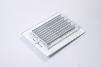 Grille d'aération murale/ceiling blanche 8" x 6" pour usage résidentiel, 2 voies, en acier et plastique durable, modèle 2SW0806, pour climatiseur extérieur