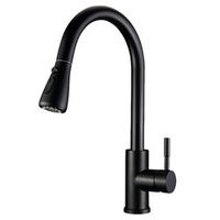 SUS304 acier inoxydable tirer robinet de cuisine noyau en céramique mitigeur chaud froid Rotation brossé eau grue robinet pour chambre évier salle de sport