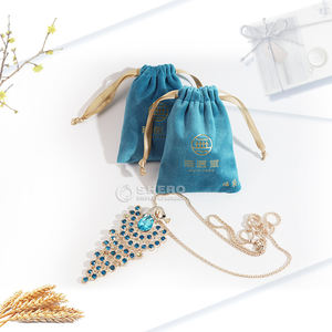 Bolsa de Lona Tipo Sobre de Fábrica China, Bolsa de Terciopelo de Alta Calidad con Logotipo Personalizado, Bolsa de Algodón para Regalo de Joyería - Product Image 5