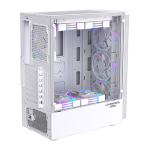 Lovingcool pronto per la spedizione custodia per PC <span class=keywords><strong>CPU</strong></span> Cabinet involucro Desktop in rete pannello frontale per PC Chassis ATX Case per <span class=keywords><strong>Computer</strong></span> & Towers <span class=keywords><strong>Gaming</strong></span> Case - Product Image 3