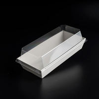 Boîtes d'emballage pour sandwich pliantes de qualité alimentaire en plastique PET transparent jetable personnalisé avec impression en relief marque HYHD