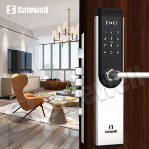 Serrure de porte d'hôtel de carte Rfid numérique de haute sécurité de couleur noire et argentée de Safewell à vendre - Product Image 3
