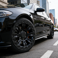 Jantes forgées tout-terrain personnalisées de 16/17/18/19/20 pouces, moyeux de roue en alliage noir pour pick-up et SUV, roues modifiées pour lifting