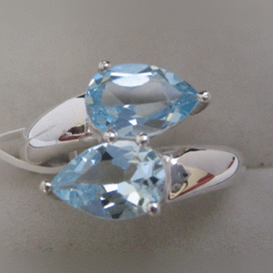 Anillo de joyería de boda de plata fina con patrón geométrico chapado en rodio oro blanco corte amatista circón piedras preciosas certificadas CMA - Product Image 1