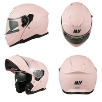 Casque de moto intégral unisexe personnalisé de haute qualité, homologué DOT/ECE, en ABS, double visière, logo personnalisé, moins cher