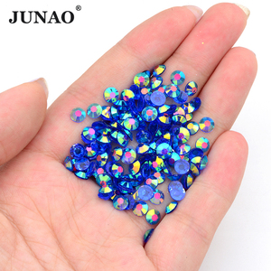 Junao พลอยเทียมวุ้นเรซินแบบใสขนาด2มม.-6มม. สำหรับงานฝีมือ DIY - Product Image 4