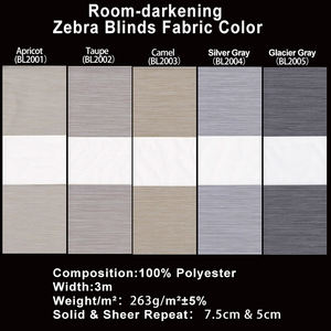 ستائر مزدوجة للمكاتب للنوافذ بطبقتين قماش بمحرك ، مكتب منزلي - Product Image 5