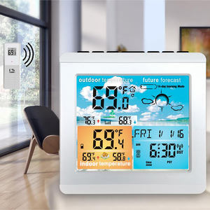 Stazione <span class=keywords><strong>Meteo</strong></span> Wireless per Temperatura e Umidità Domestica con Display Digitale LED Interno/Esterno e Sveglia RCC - Product Image 4
