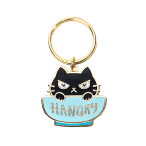 Fantástico diseño llaveros fabricante dibujos animados vaquero gatos mujer independiente puedo hacerlo Diseño conjunto personalizado esmalte llaveros - Product Image 2
