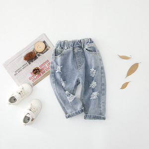 Jeans en Denim pour bébé garçon, vêtement bon marché, nouvelle collection printemps-automne - Product Image 1