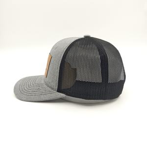 Gorra de Béisbol Richardson 112 Y2K de Alta Calidad, Estilo Hip Hop, 6 Paneles, Malla Estructurada de Algodón, con Parche de Cuero Poligonal - Product Image 4