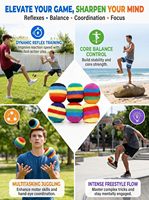 Hacky Sacks Premium Prêts à l'Expédition – Balles de jonglage de football aléatoires de haute qualité, idéales comme jouets anti-stress