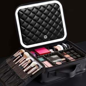 New Large Capacity Cosmetics Organizer <b>Bag</b> Portable Travel <b>Makeup</b> <b>Bag</b> Cosmetic <b>Bag</b> with Adjustable Led Mirror - Product Image 1