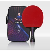 Raqueta de Tenis de Mesa LOKI Kirin K4, 7 Capas de Madera de Álamo, Certificación ITTF, Goma para Principiantes, Niños y Estudiantes