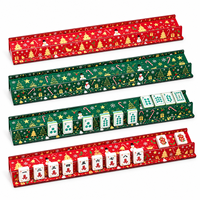 Supports de Mahjong de Noël pour tuiles de Mahjong de Noël, supports de tuiles rouges et verts pour Mahjong américain, soirées de jeu de fin d'année, vente en gros