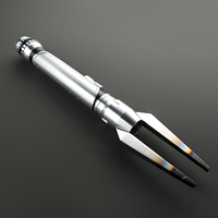 Sabres Amban Beskar de style fourche RGB Baselit Xeno3.0 Pixel, design exclusif, bâtons lumineux, haut-parleur basse, poignée en alliage d'aluminium 6063