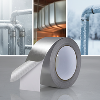 Cinta de Aluminio Impermeable y Resistente al Calor para Reparación de Tuberías y Sellado de HVAC