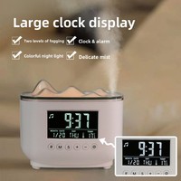 Diffuseur d'arômes ultrasonique Snow Mountain 0,5L, humidificateur d'huiles essentielles, petit diffuseur pour la maison et le commerce, horloge numérique colorée, à brancher, pour hôtel