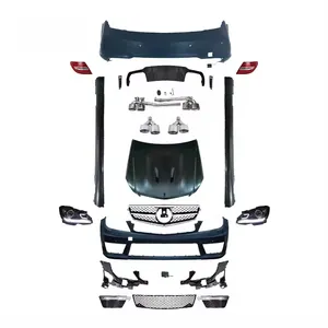 C63 AMG Facelift Bodykit grille tampon için yükseltme Mercedes Benz C sınıfı W204 2008-2014 vücut kiti far