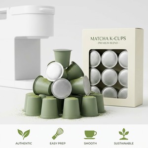 Cápsulas de Matcha Saludables y Energéticas Compatibles con Sistemas K-cup, Sabores Gourmet Surtidos, Caja con Logotipo Personalizado, Compatible con OEM y ODM - Product Image 1