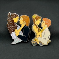 Broche de pompier en émail doux et dur personnalisée de haute qualité, badge de revers