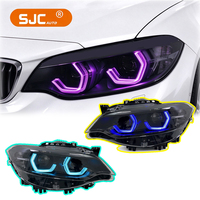 Accessoires automobiles SJC, phares LED pour BMW Série 2 F22, ensemble de phares RGB, 2014-2020, feux de jour LED, éclairage avant LED, commande par application