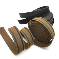 Sangle élastique en polyester-nylon épaissie personnalisable avec bandes antidérapantes, idéale pour l'équipement de camping en plein air.