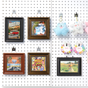 Pegboard Clips 50PC Black Set Vietnam Origin <b>Hooks</b> & <b>Rails</b> Pegboard Mounted Iron Industrial Style 30*30*20mm - Product Image 3