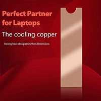 Accessoires pour ordinateur portable radiateur 1mm cuivre pur avec revêtement en graphène plaque de cuivre de refroidissement NVME M.2 SSD dissipateur thermique