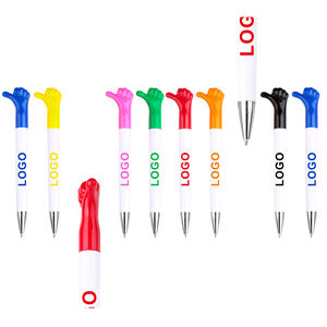 Nouvelles idées de produits : stylo à bille créatif en forme de pouce de dessin animé avec logo personnalisé imprimé sur du plastique pour la promotion publicitaire et les cadeaux - Product Image 1