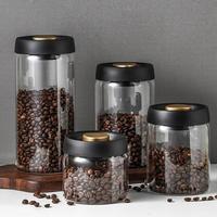 Pot en verre à haute teneur en borosilicate stockage de cuisine personnalisable pour grains de café grains de noix scellés sous vide pour une conservation optimale