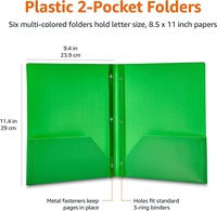 Lime à levier en plastique avec pochettes et Brads Taille A4 écologique