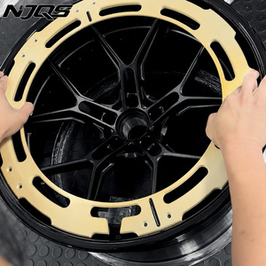 Plaques <span class=keywords><strong>de</strong></span> décoration <span class=keywords><strong>de</strong></span> roues forgées NJQS en alliage d'aluminium 19 20 21 22 24 26 pouces, rayons 5x114.3 5x112 5x130, pour Audi BMW - Product Image 6