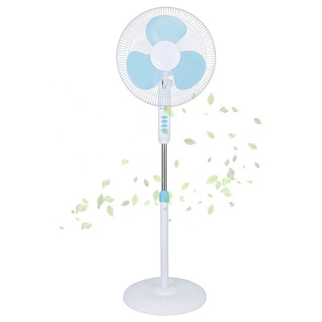 Summer Hot Sales 16 Inch Electric Fan with Stand Fan Wall Fan Table Fan Energy Saving 3/4/5 PP/AS/ABS Blades