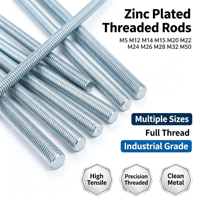 Metric Zinc Plated & Black Finish Fully Threaded Rod M5-M50 Steel Stud Bar