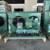 50Hz 60Hz 220V 380V R404A R22 5HP kompresor semi-hermetic Unit kondensor pompa Motor hemat energi otomatis untuk ruang dingin