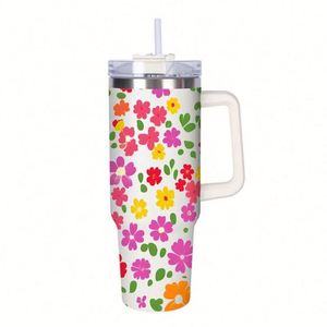 ขวดน้ำสแตนเลสแบบพกพา ดีไซน์สวยงาม สำหรับการตลาดและการส่งเสริมการขายในจีน พร้อมหูจับและหลอดดูด เหมาะสำหรับเดินทาง ใช้ซ้ำได้ ใช้เป็นแก้วกาแฟหรือแก้วเก็บความร้อนได้ - Product Image 2