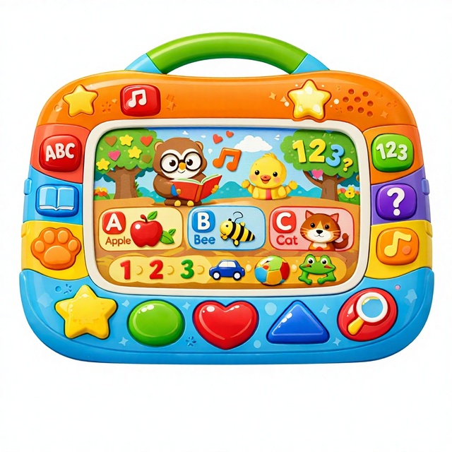 Kids Screen-Free Learning Pad - CPSIA CPC Certified Alphabet Number Sound Tablet