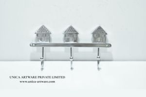 Handmade House Design Metal <b>Wall</b> Hook <b>Rack</b> Decorative <b>Key</b> Holder & Coat Hook <b>for</b> Home Available <b>for</b> Sale - Product Image 3