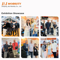 J & J Mobility Aluminium fauteuil roulant électrique pliable mobile handicapé fauteuil roulant électrique avec batterie au lithium L394